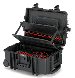 Knipex 00 21 37 LE "Robust45 Move" Empty Professional Fly Case Mobile Plastic Tool Box