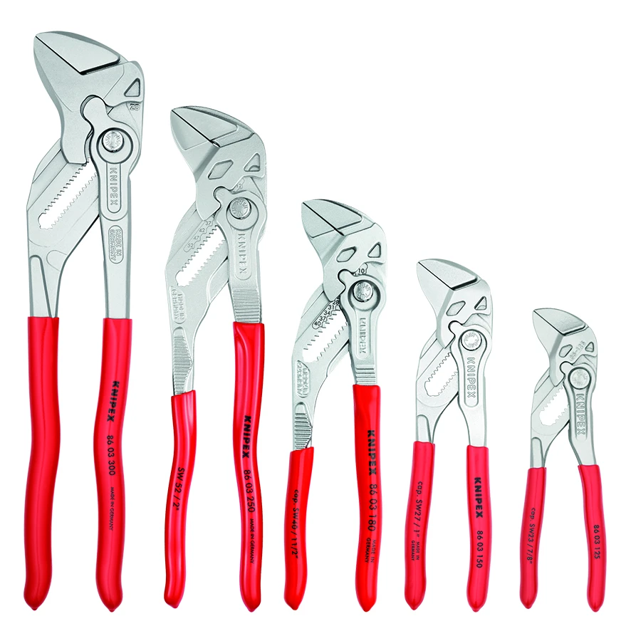 Knipex 00 19 55 S4 5 Piece Lock Button Waterpump Grip Plier Set