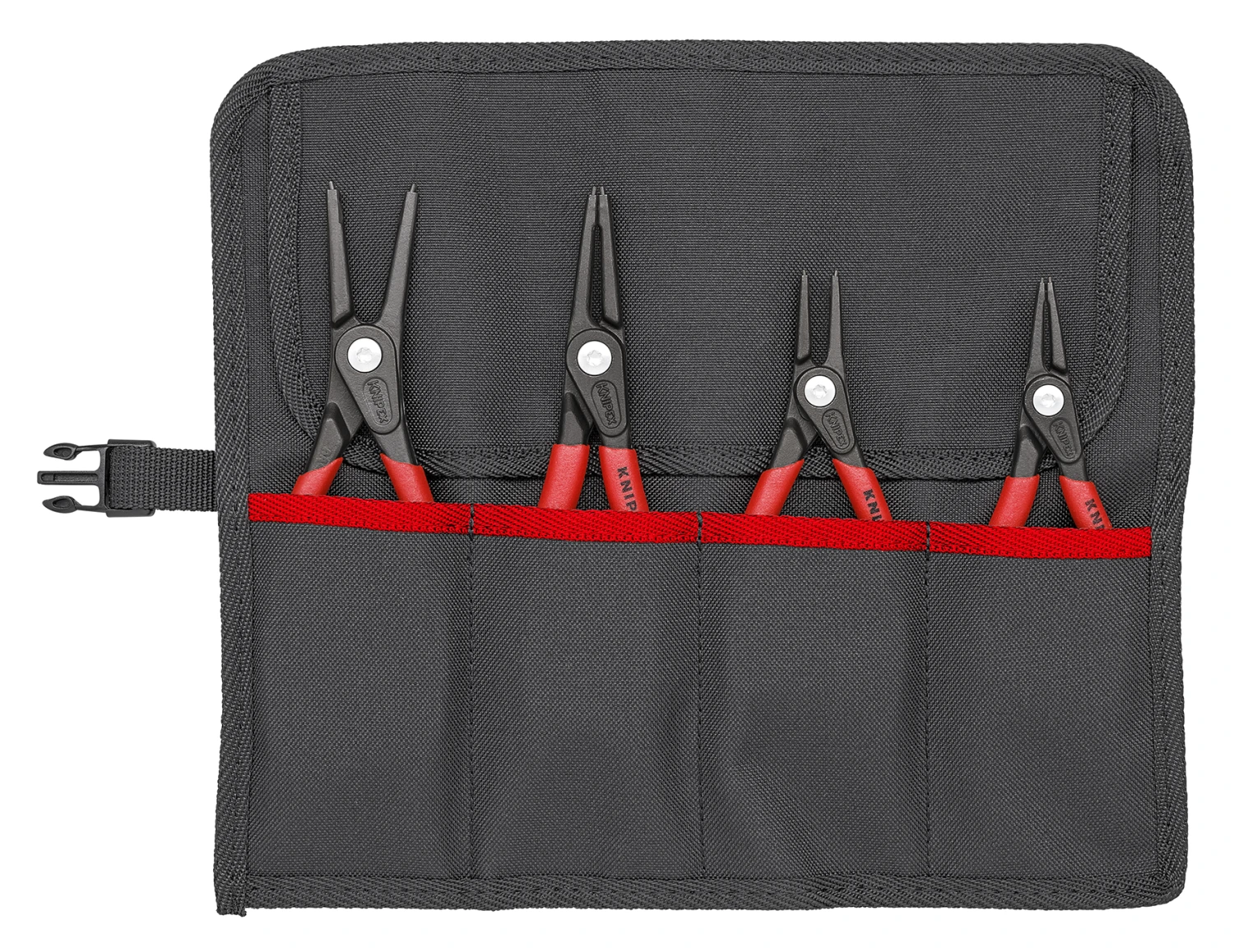 Knipex 00 19 57 4 Piece Precision Internal & External Circlip Pliers Set In Tool Roll
