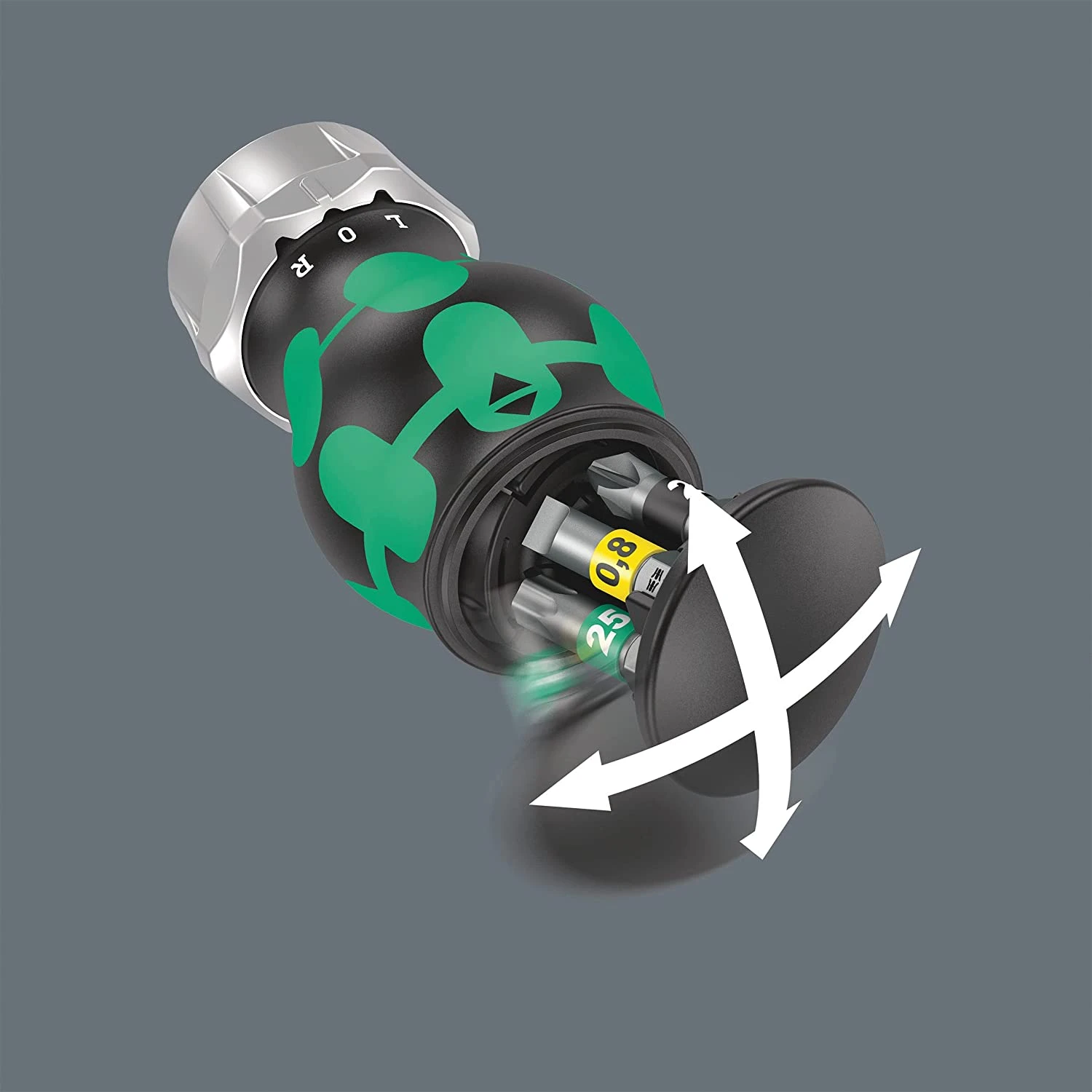 Wera 008884 6 Piece Kraftform Kompakt Stubby Magazine Ratcheting Screwdriver Bit Set PH/PZ/SL/TX - Image 3