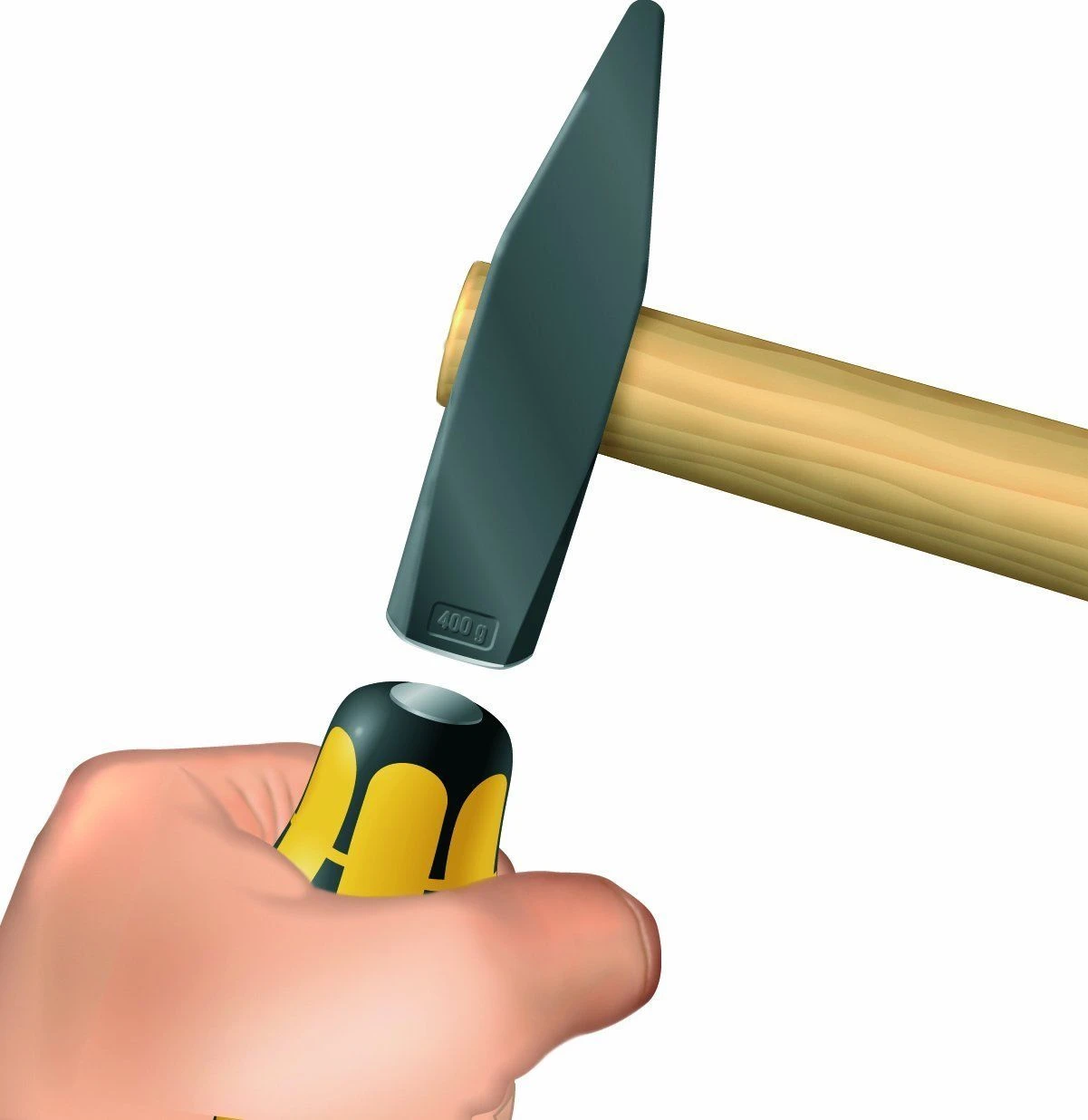 Wera 018268 932 Kraftform Hammer Thru Chiseldriver Slotted Screwdriver 9.0x150mm - Image 2