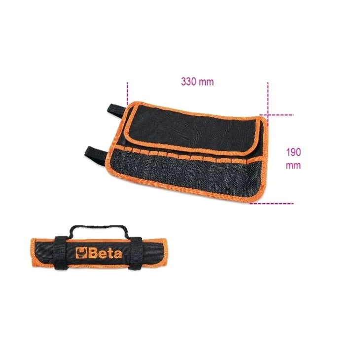 Beta 2002/BV13 Empty Roll-Up Tool Wallet - 13 Pocket - Image 5