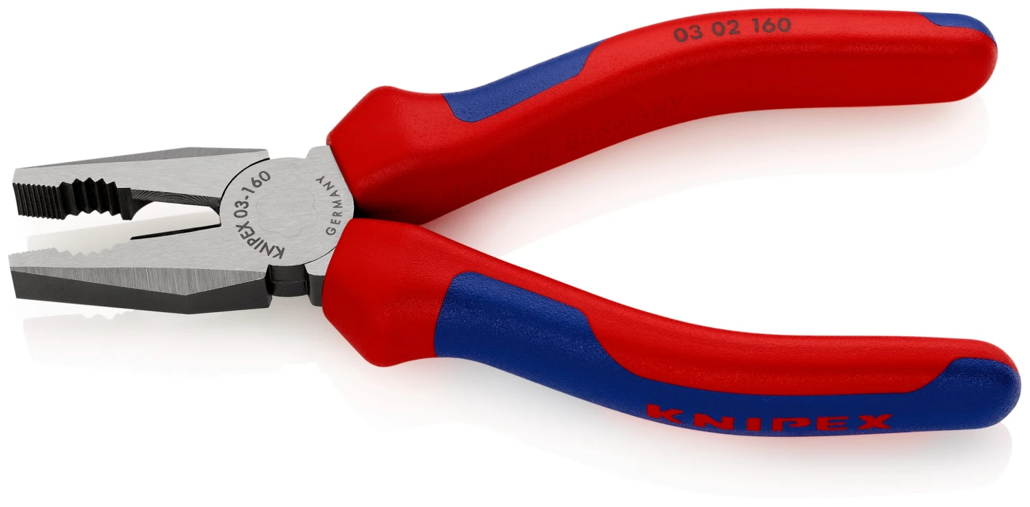 Knipex 03 02 160 Combination Pliers With Multi-Component Grips 160mm - Image 3