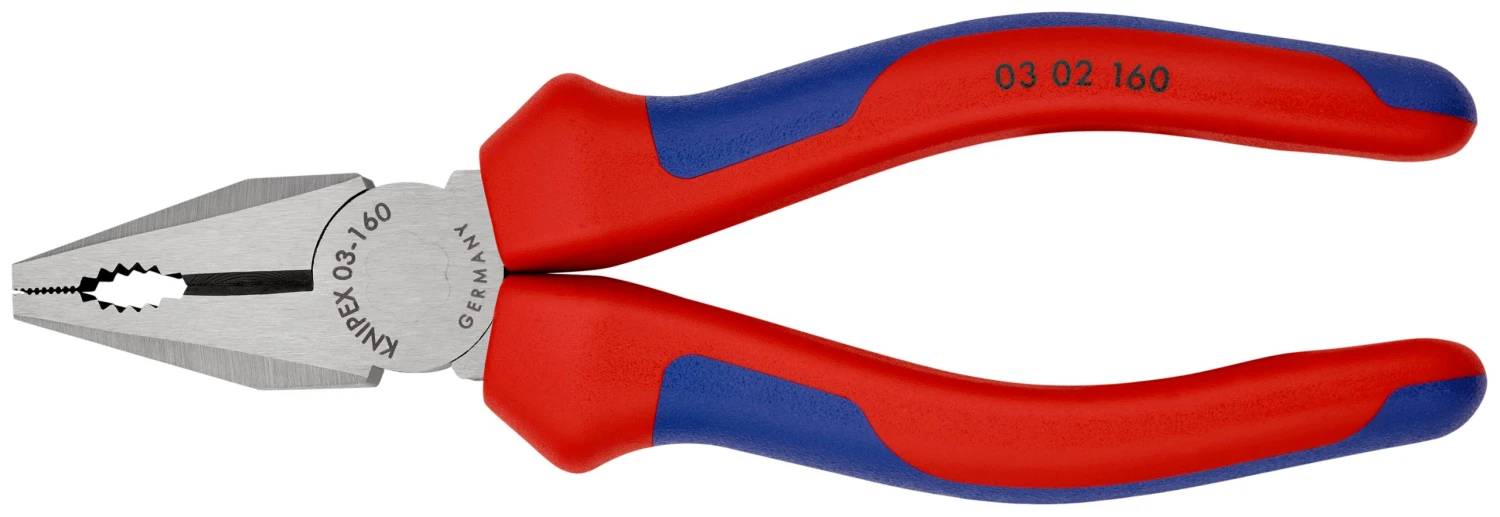Knipex 03 02 160 Combination Pliers With Multi-Component Grips 160mm - Image 4