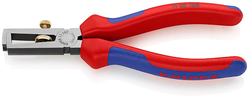Knipex 11 02 160 End Wire Insulation Stripping Pliers Multi-Component Grip 160mm