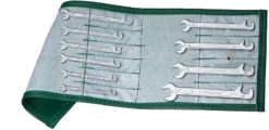 Stahlwille 12/10PC '12 Series' 10 Piece Offset Double Open Ended Metric Spanner Set In Plastic Wallet 4-11mm