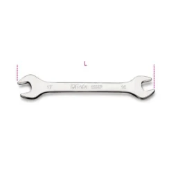 Beta 55MP Metric Double Open End Spanner Wrench Bright Chrome Plated 12X13mm