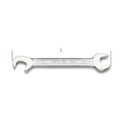 Beta 73 Metric Midget Wrench Spanner Open Ends At 15 &amp; 75 Degrees 5.5mm