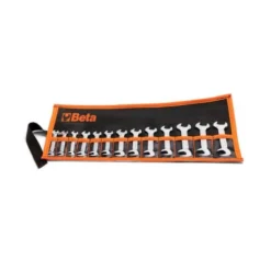 Beta 73/B13 13 Piece Metric Midget Wrench Spanner Set Open Ends At 15 & 75 Degrees 4-14mm