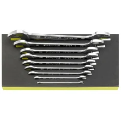 Stahlwille TCS 10A/9 '10A Series' 9 Piece Double Open Ended AF Spanner Set In Foam Module 1/4"-1,5/16"