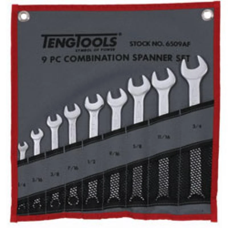 Teng 6509AF Combination Spanner Set