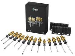 Wera 133285 Kraftform Hammer Thru Chiseldriver 13 Piece Screwdriver Set