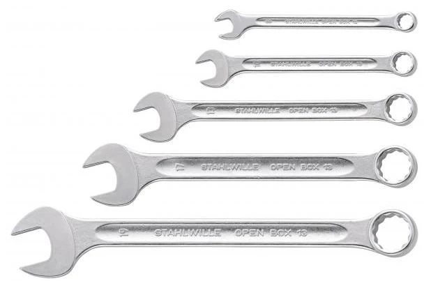 Stahlwille 13/5 5 Piece Metric Combination Spanner Wrench Set 8-19mm
