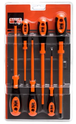 Bahco 620-6 6 Piece VDE Insulated Screwdriver Set Slotted &amp; Phillips