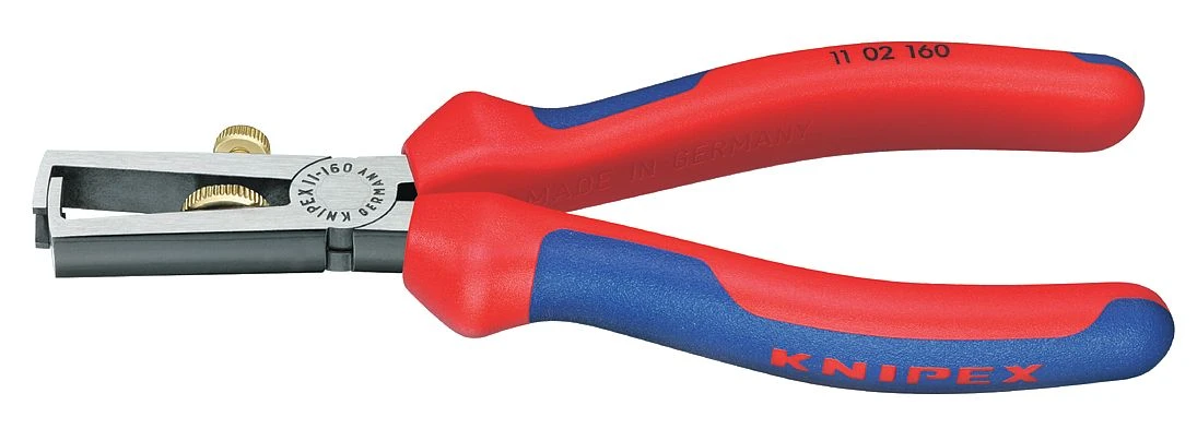 Knipex 11 02 160 End Wire Insulation Stripping Pliers Multi-Component Grip 160mm - Image 4