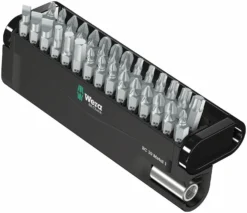 Wera 057434 Bit-Check 30 Metal 1 Screwdriver Bit Set &amp; Holder PH/PZ/TX/SL/HX