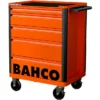 Bahco 1472K5 E72 5 Drawer 26" Mobile Roller Cabinet Orange