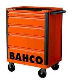 Bahco 1472K5 E72 5 Drawer 26" Mobile Roller Cabinet Orange