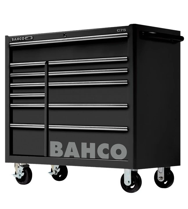 Bahco 1475KXL12BLACK C75 Classic 40″ XL 12 Drawer Mobile Roller Cabinet Black