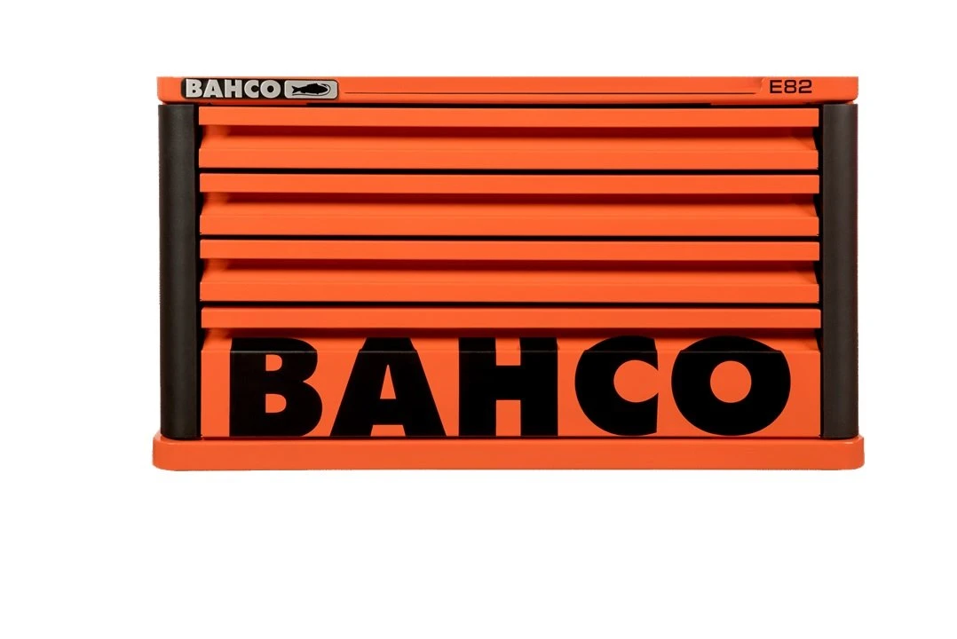 Bahco 1482K4 E82 4 Drawer Top Chest Tool Box For E72 Roll Cabs - Orange - Image 2