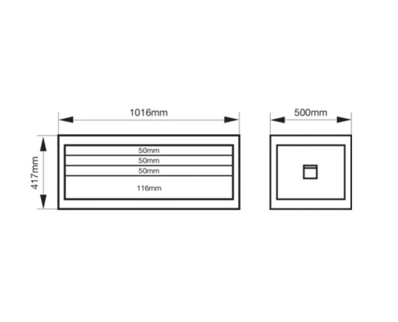 Bahco 1485KXL4BLACK Classic C85 XL 4 Drawer Top Chest Tool Box Black - Image 3