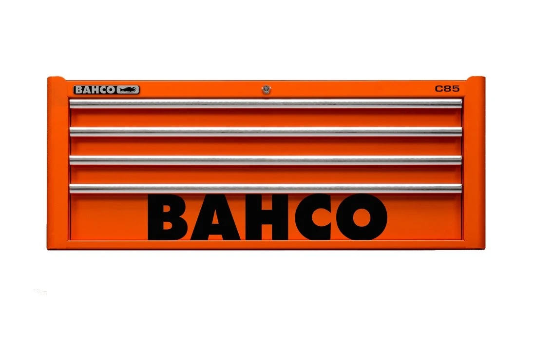 Bahco 1485KXL4 Classic C85 XL 4 Drawer Top Chest Tool Box Orange - Image 3