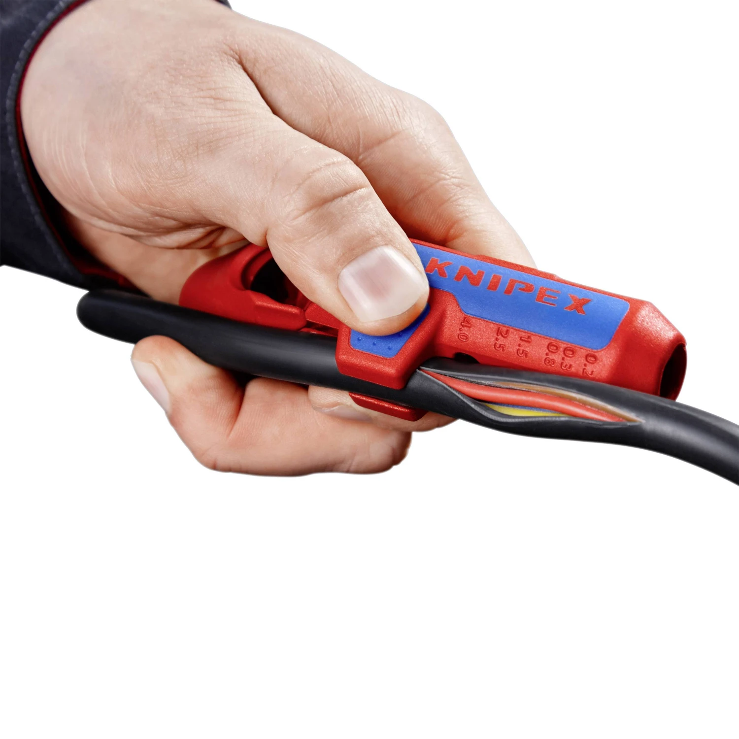 Knipex 16 95 02 SB ErgoStripĀ® Universal Stripping Tool - Left Handed - Image 4
