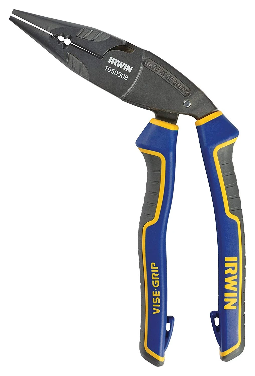 Irwin Vise-Grip 1950508 8″ Ergomulti Long Nose Pliers With Wire Stripper And Wire Crimper - Image 4