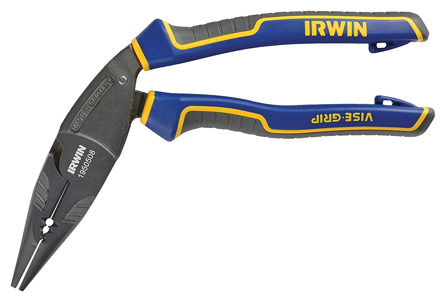 Irwin Vise-Grip 1950508 8″ Ergomulti Long Nose Pliers With Wire Stripper And Wire Crimper - Image 5