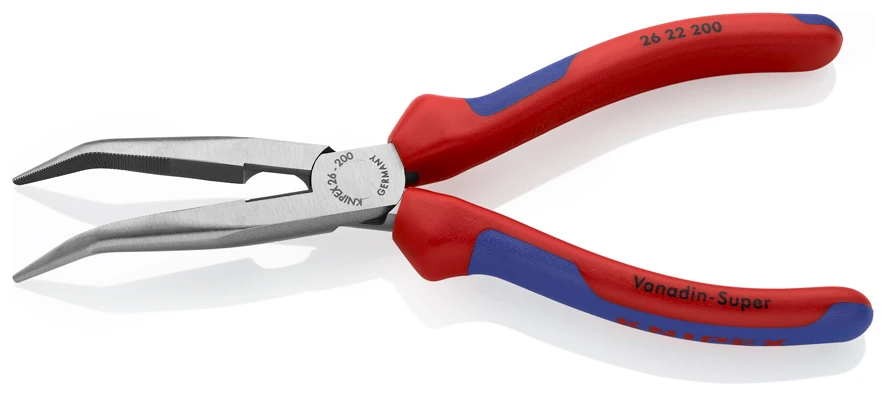Knipex 26 22 200 Long Snipe Nose Pliers With Cutter 200mm - Image 2