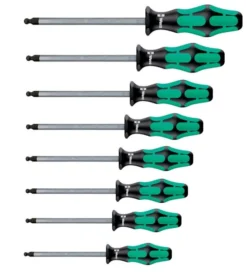 Wera 352 8 Piece Ball End Hexagon (Allen) Screwdriver Set 1.5-8mm