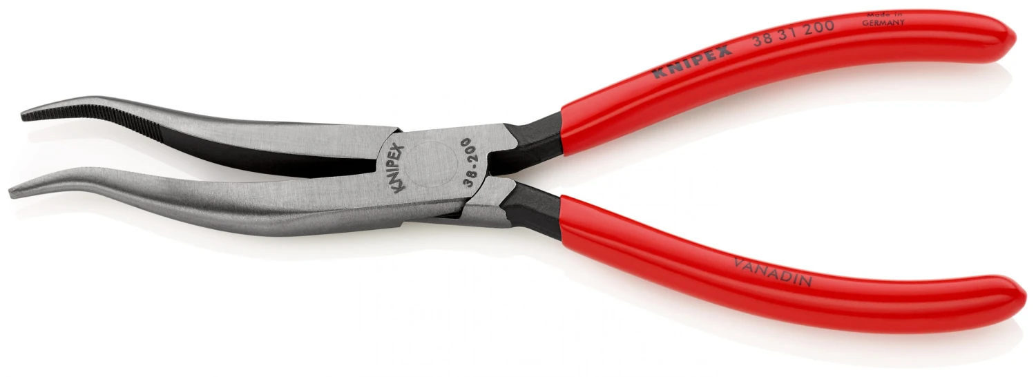 Knipex 38 31 200 Cranked Nose Mechanics Pliers 200mm - Image 2