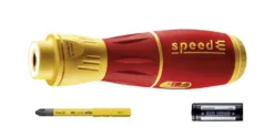 Wiha 45254 SpeedE II 3 Piece VDE Insulated Electric E-Screwdriver Set