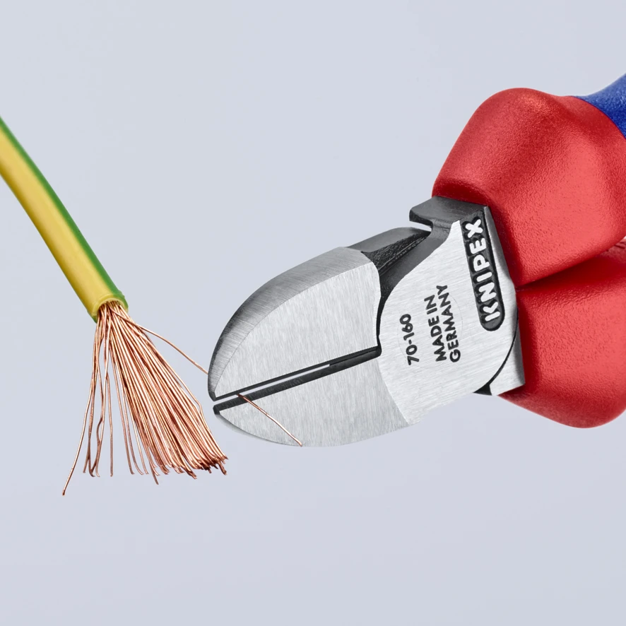 Knipex 70 02 160 Side Cutters Diagonal Cutting Pliers 160mm - Image 6