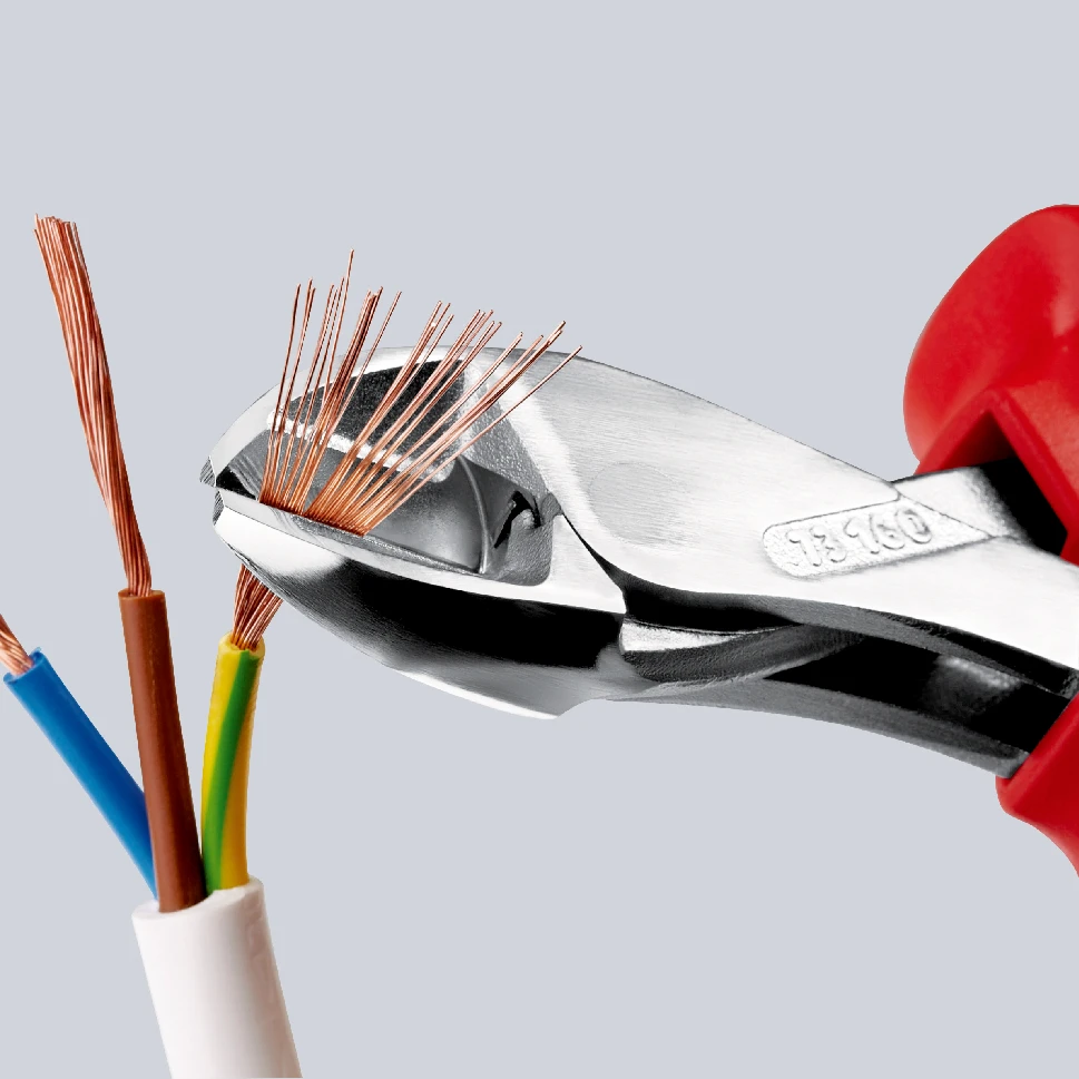 Knipex 73 02 160 X-CutĀ® Side Cutters Diagonal Cutting Pliers 160mm - Image 6