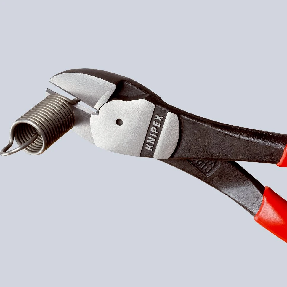 Knipex 74 02 180 High Leverage Diagonal Side Cutter Pliers (Snips) Multi-Component Grips 180mm - Image 4