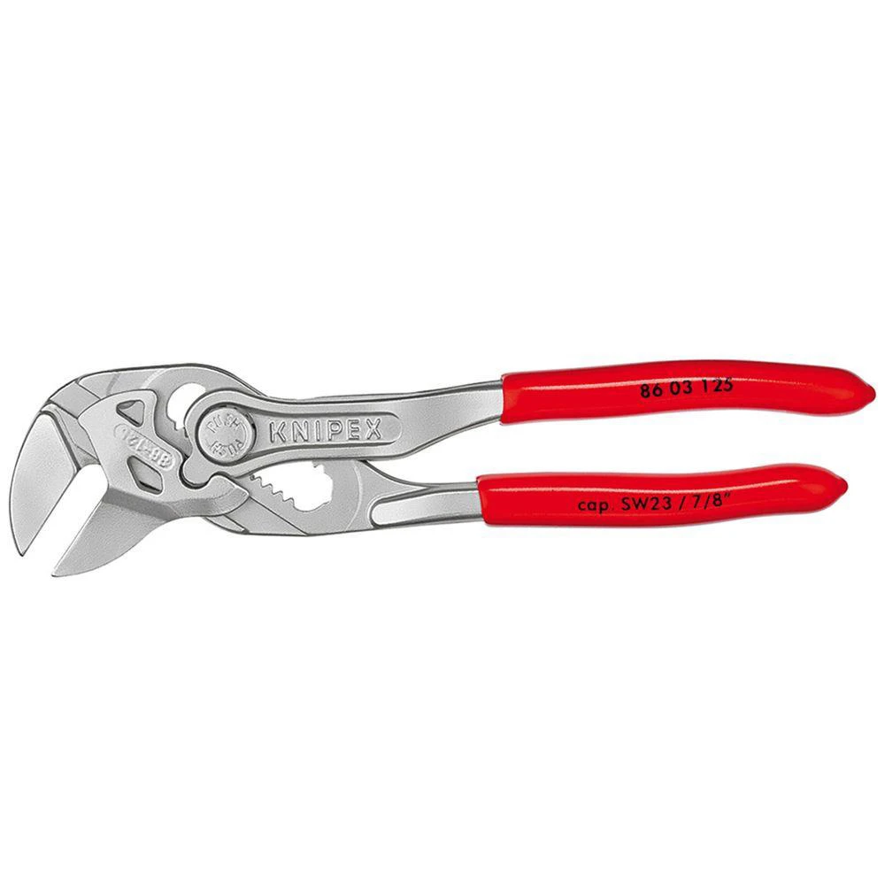 Knipex 86 03 125 Lock Button Waterpump Slip Joint Pliers Wrench PVC Grip 125mm (23mm Capacity) - Image 2