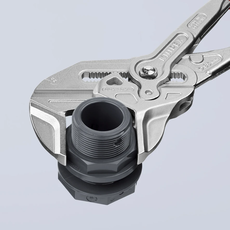 Knipex 86 03 400 Lock Button Waterpump Slip Joint Pliers Wrench PVC Grip 400mm (85mm Capacity) - Image 3