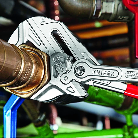 Knipex 86 03 400 Lock Button Waterpump Slip Joint Pliers Wrench PVC Grip 400mm (85mm Capacity) - Image 6