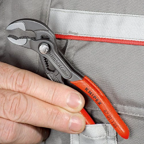 Knipex 87 01 125 Cobra® Waterpump Pliers PVC Grip 125mm - 27mm Capacity - Image 3