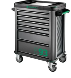 Stahlwille 93/6A TTS93 6 Drawer Mobile Roller Cabinet - Black