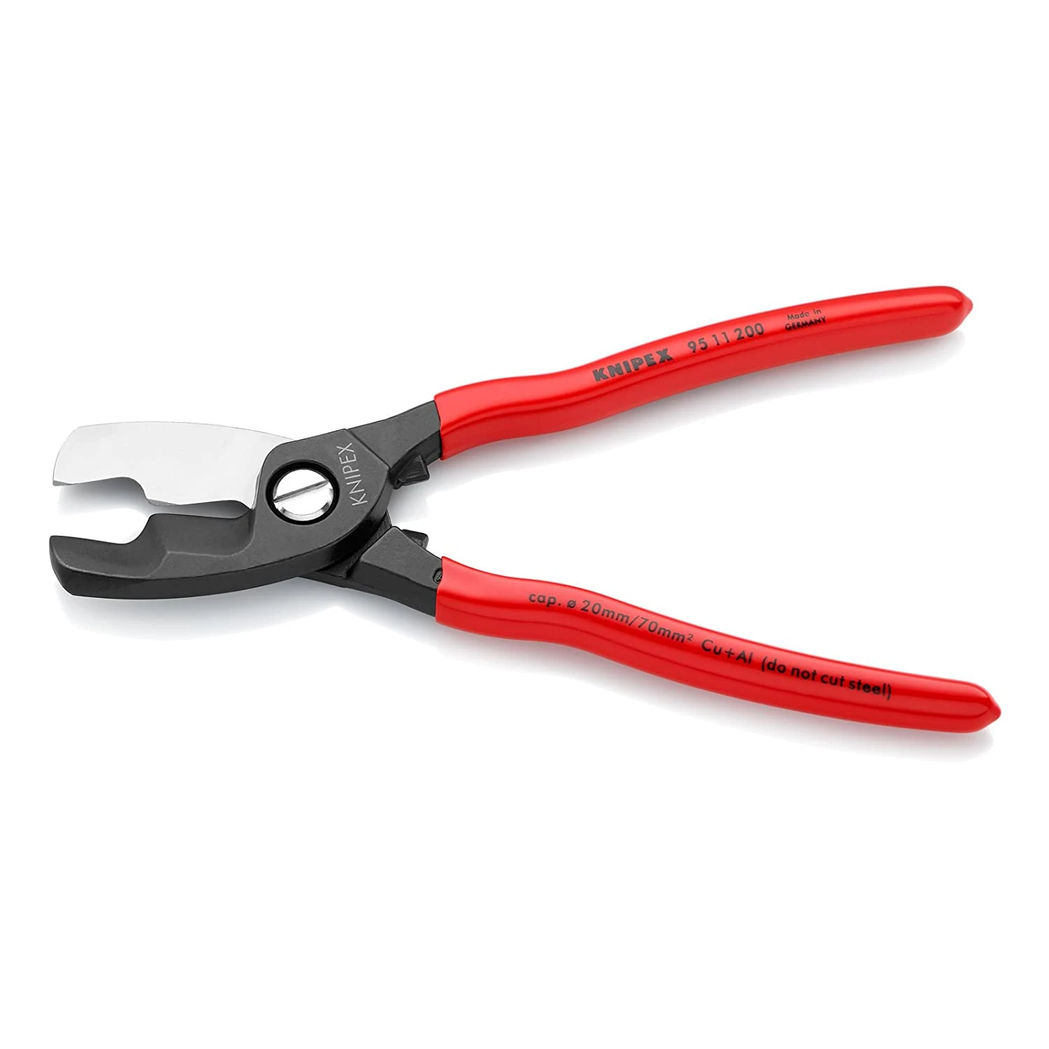 Knipex 95 11 200 SB Cable Cutters Twin Cutting Edge PVC Grip 200mm (8in) - Image 2
