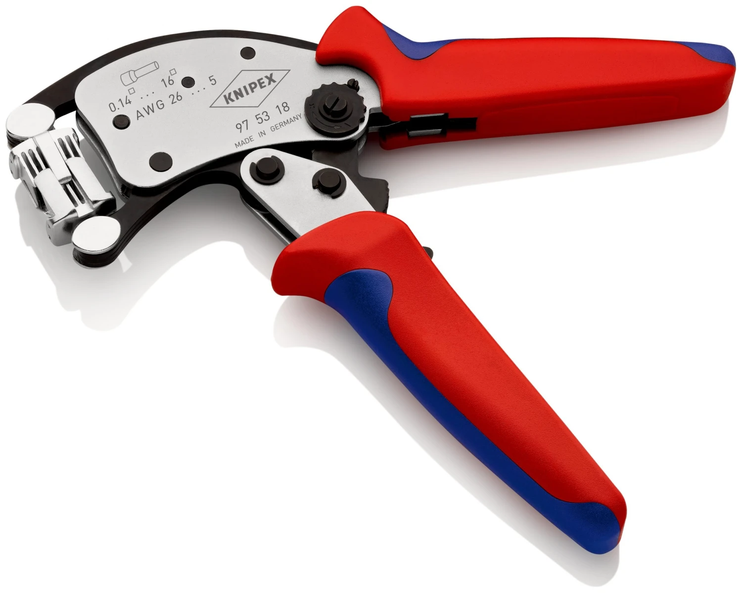 Knipex 97 53 18 Twistor16® Self-Adjusting Crimping Pliers With Rotatable Die Head (Ferrules) 240mm - Image 5