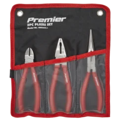 Sealey AK8564 Pliers Set 3 Piece Long Nose, Combination & Diagonal Cutters (Snips)