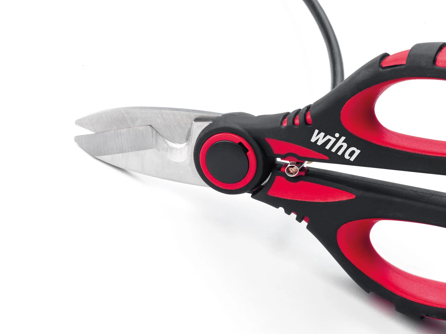 Wiha 41923 Electrician's Universal Scissors With Crimp Function 160mm (6in) - Image 2