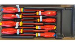 Facom MOD.AT1VE 8 Piece Protwist 1000V VDE Insulated Screwdriver Set Supplied In Plastic Module Tray SL/PH/PZ