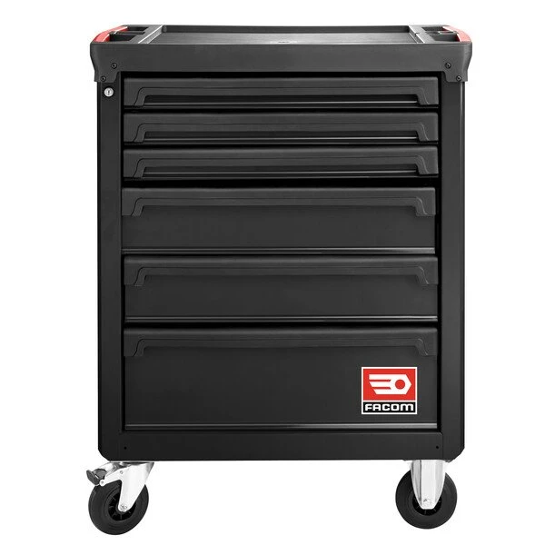 Facom ROLL.6NM3A 6 Drawer Mobile Roller Cabinet - Black - Image 2
