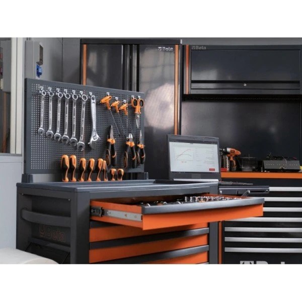 Beta RSC24/7 7 Drawer Mobile Roller Cabinet Orange - Image 2