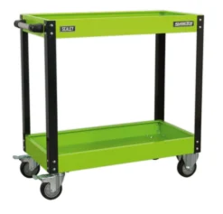 Sealey CX109HV Workshop Trolley 2-Level Heavy-Duty - Hi-Vis Green