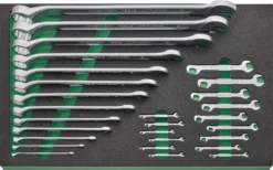 Stahlwille TCS 9 821/28 28 Piece Metric Combination &amp; Double Open End Spanner Set In Foam Module